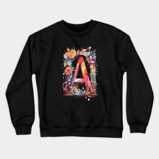 Monogram Letter А Crewneck Sweatshirt